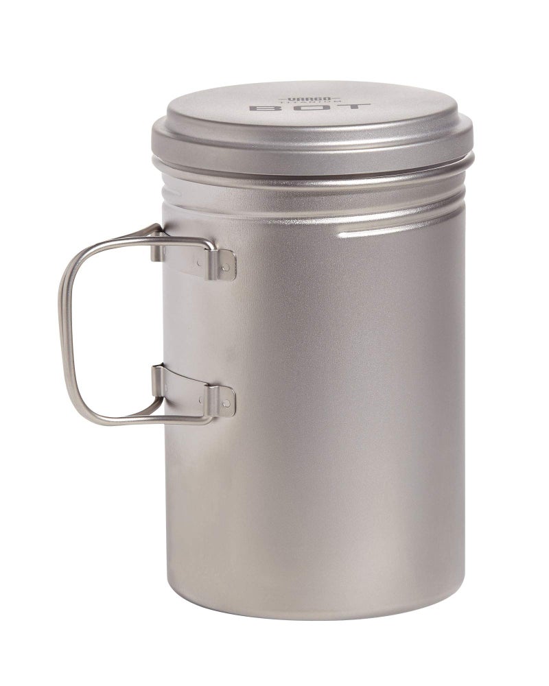 Vargo Titanium BOT Series | BOT-HD Bottle Pot â€“ 1 Liter (34 oz.) Ultralight Water Bottle Cooking Pot Weighs 153 grams (5.4 oz.) | Backpacking Camping - Image 1